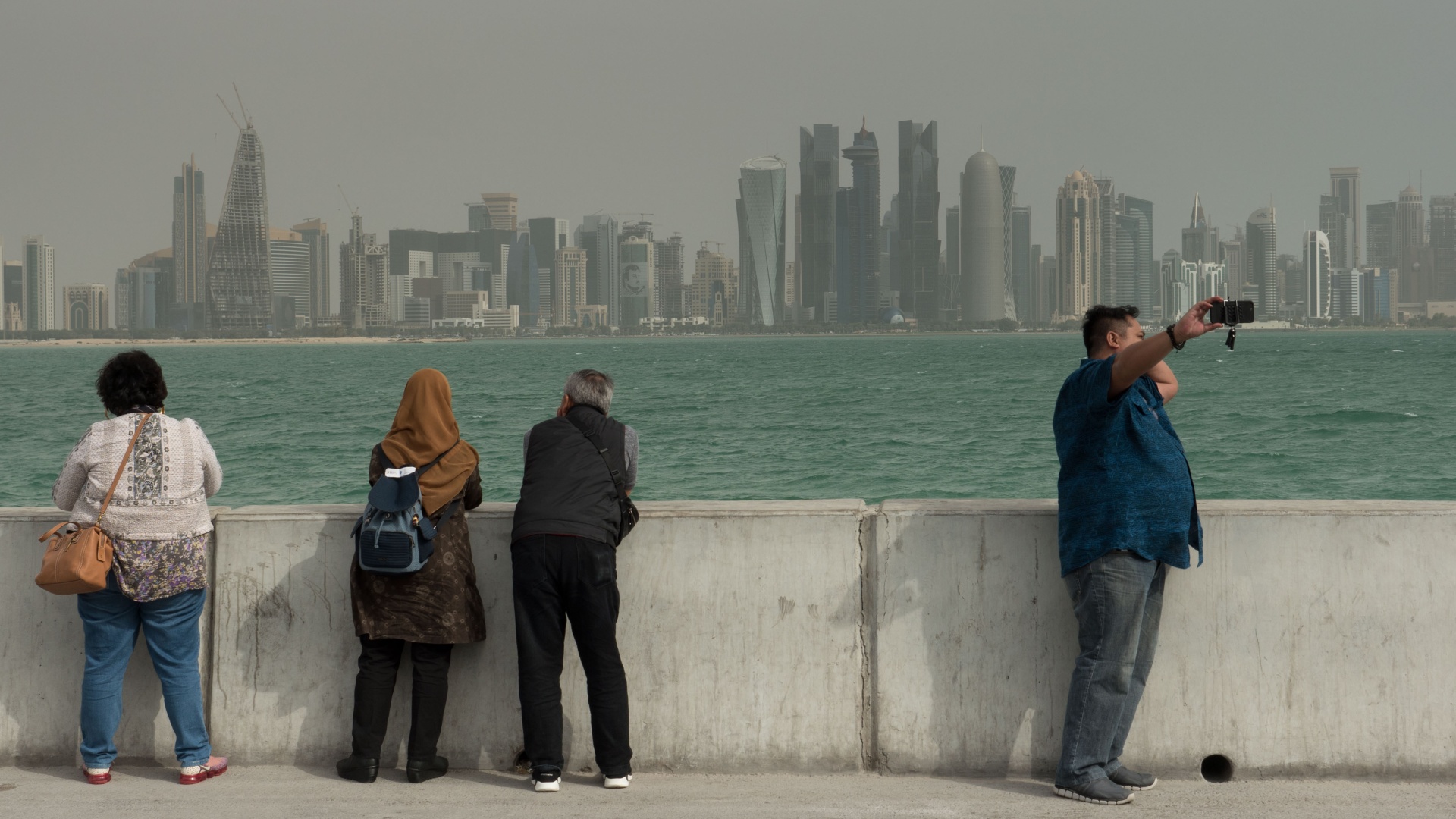 Die Skyline von Doha
