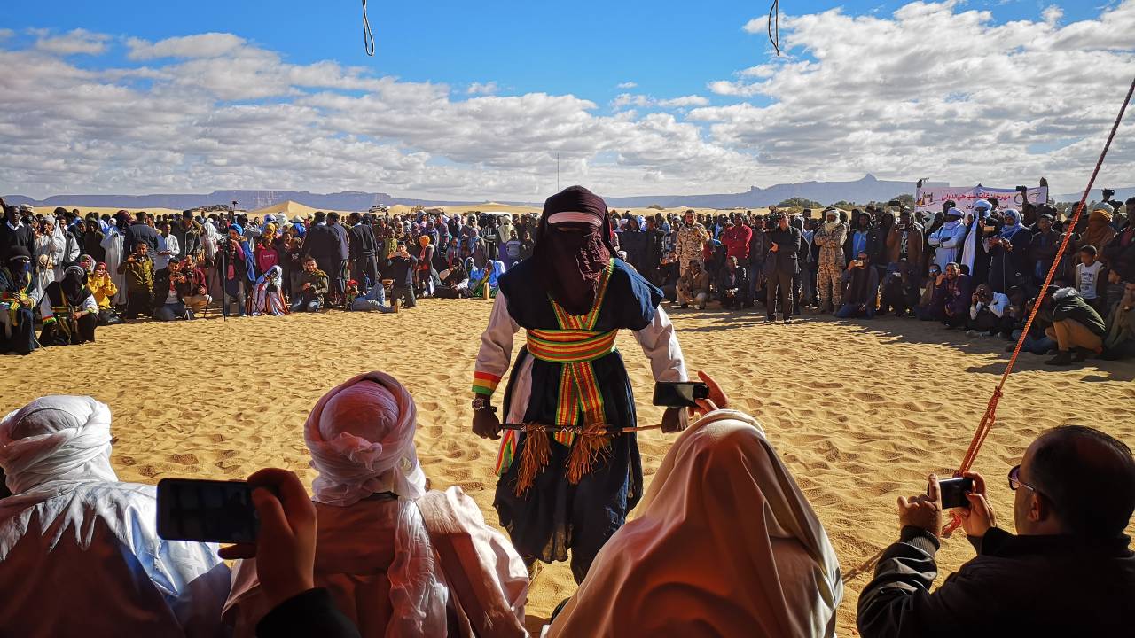 Tanzzaufführung bei den Tuareg