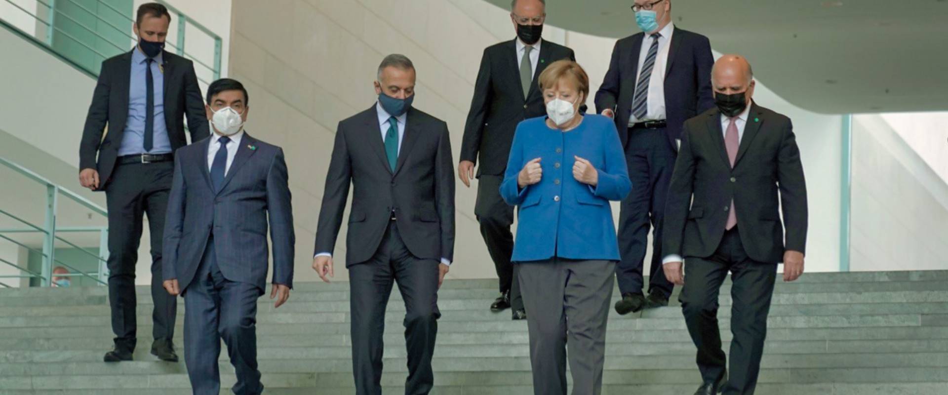 Mustafa Al-Kadhimi trifft Angela Merkel