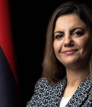 Libysche Außenministerin Najla Al-Mangoush Libysche Außenministerin Najla Al-Mangoush